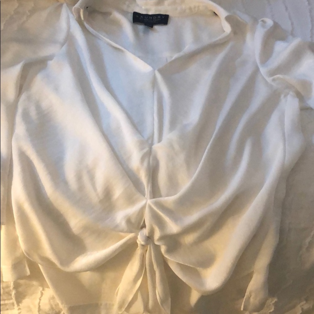 White Laundry Blouse